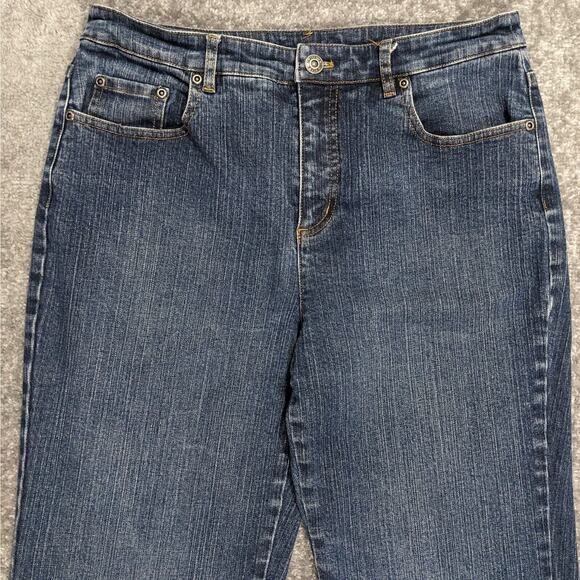 Talbots (Old Tag) Mini Bootcut Jeans Women Size 10 Inseam 30" High-Rise Stretch‎ - Picture 2 of 12